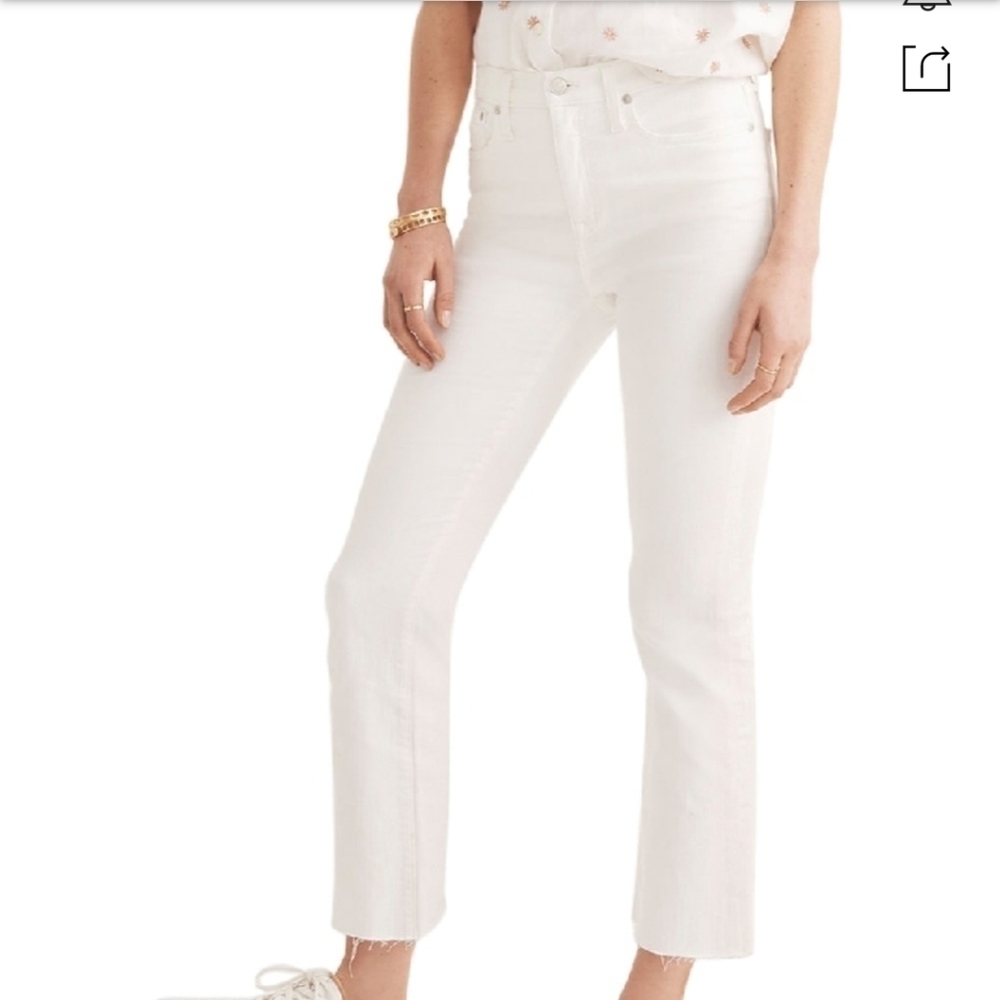 Madewell White Cali Denim Bootcut Jeans Size 37 Tall